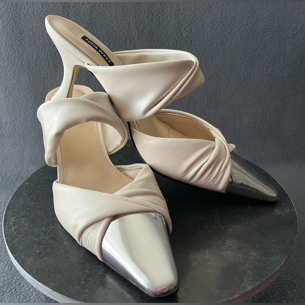 New Nine West Heeled Mules